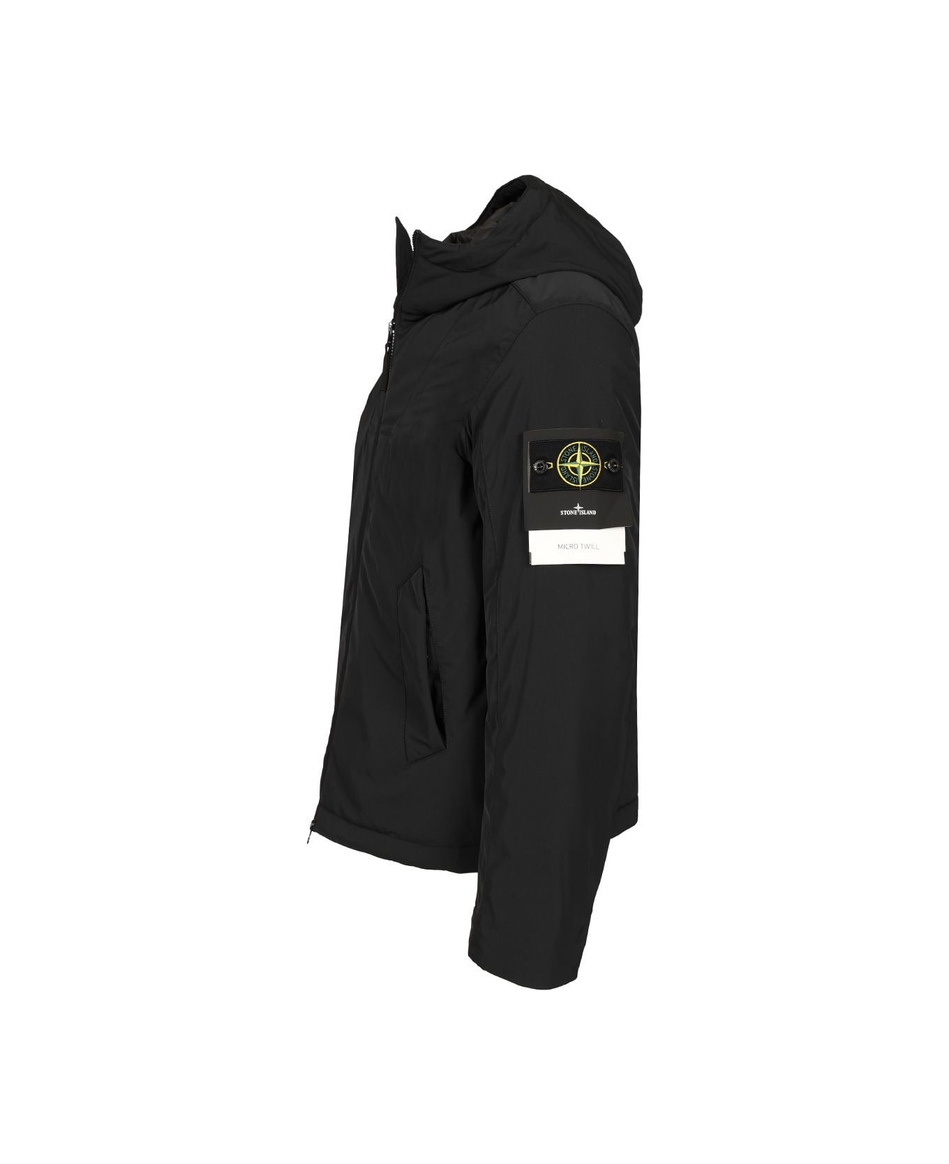 Micro Twill Padded Hooded Jacket - 3