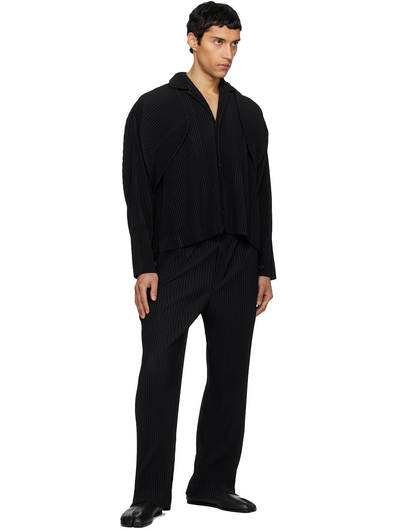 ISSEY MIYAKE Black Color Pleats 1 Trousers outlook