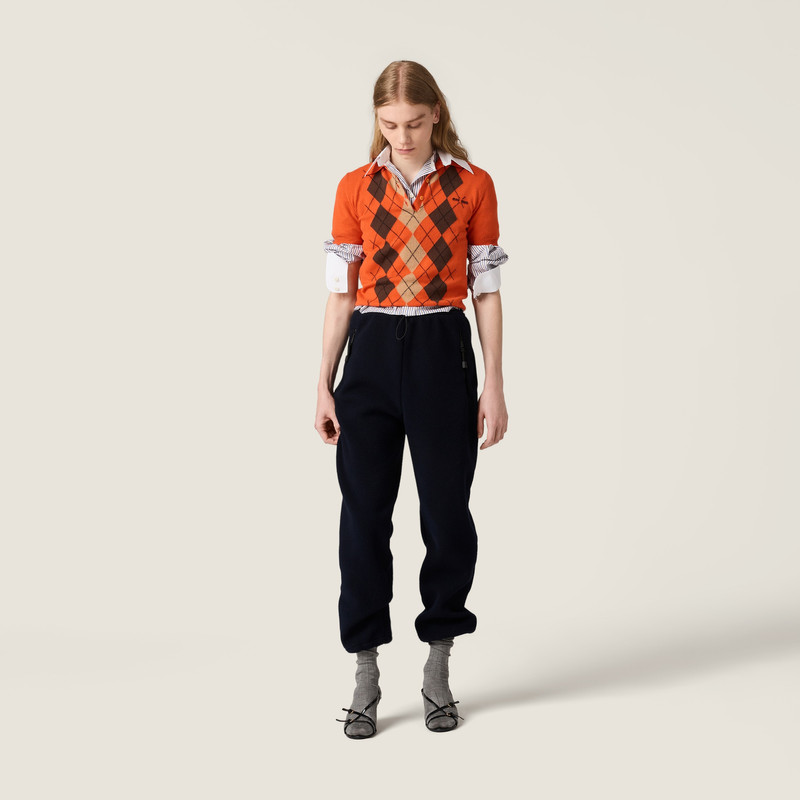 Miu Miu Cotton fleece pants outlook