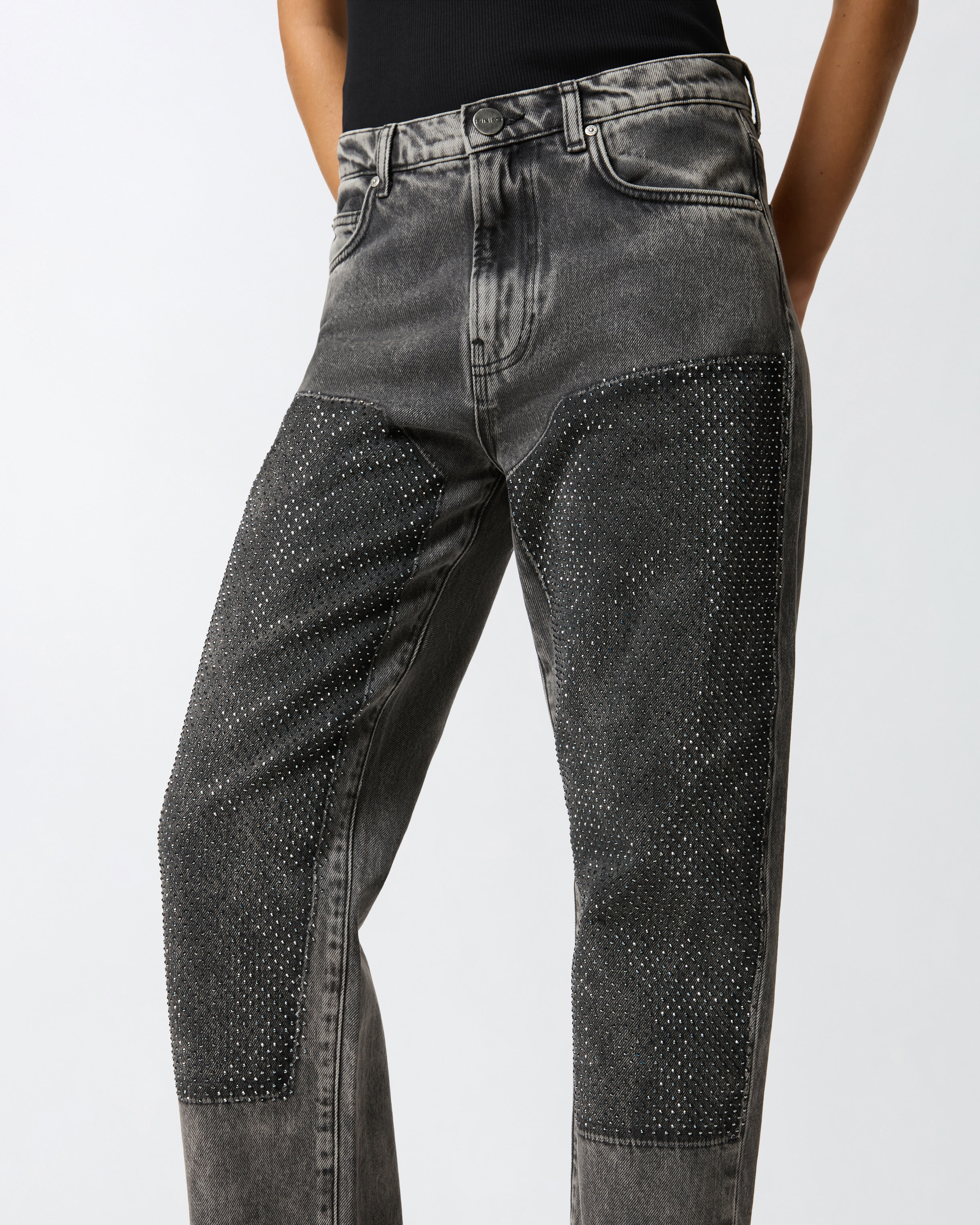 LOOSE-FIT JEANS WITH MINI STUDS - 5