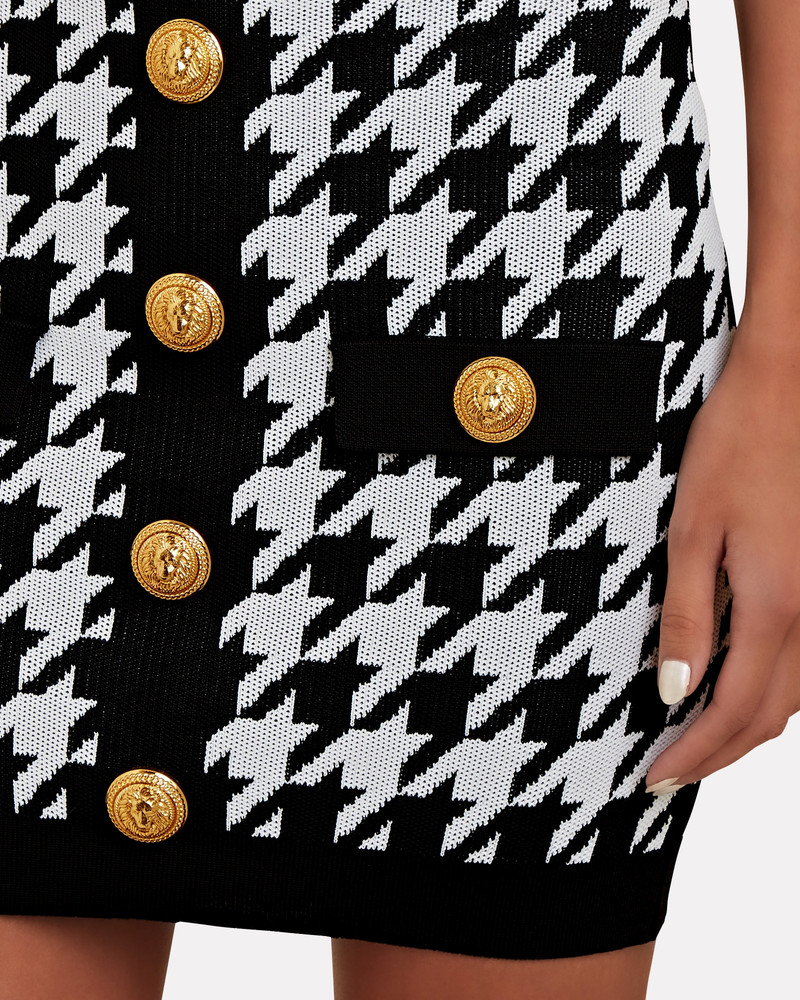 Houndstooth Jacquard Mini Dress 5