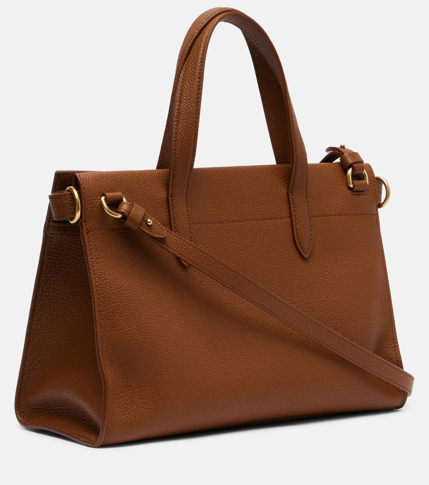 Cotswolds Small leather tote bag - 4