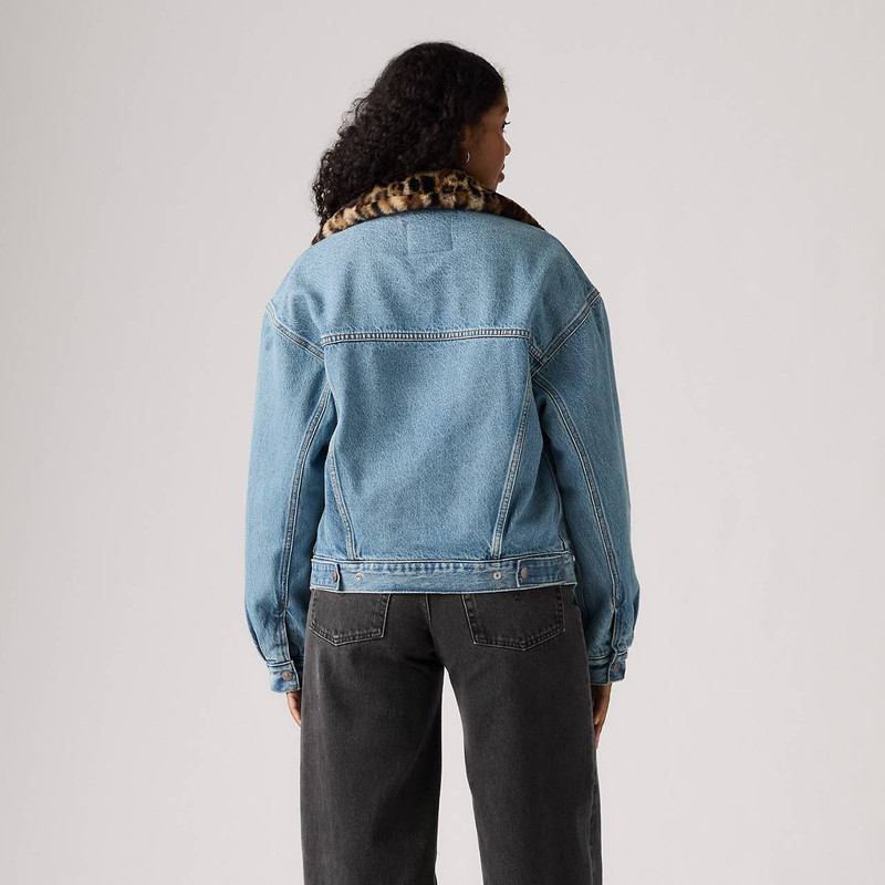 90S FUR TRUCKER JACKET 3