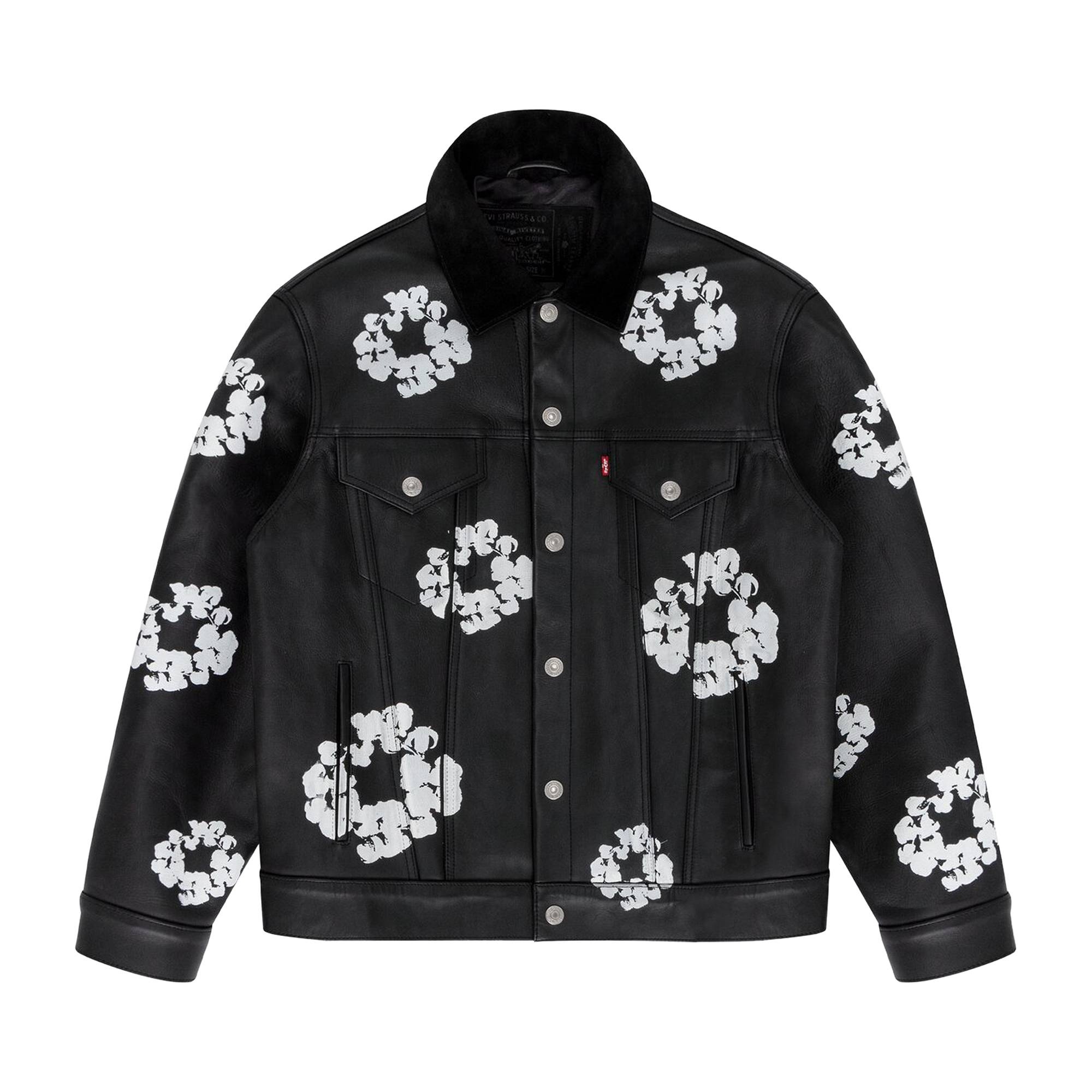 Levi's x Denim Tear Leather Wreath Type III Jacket 'Black' - 1