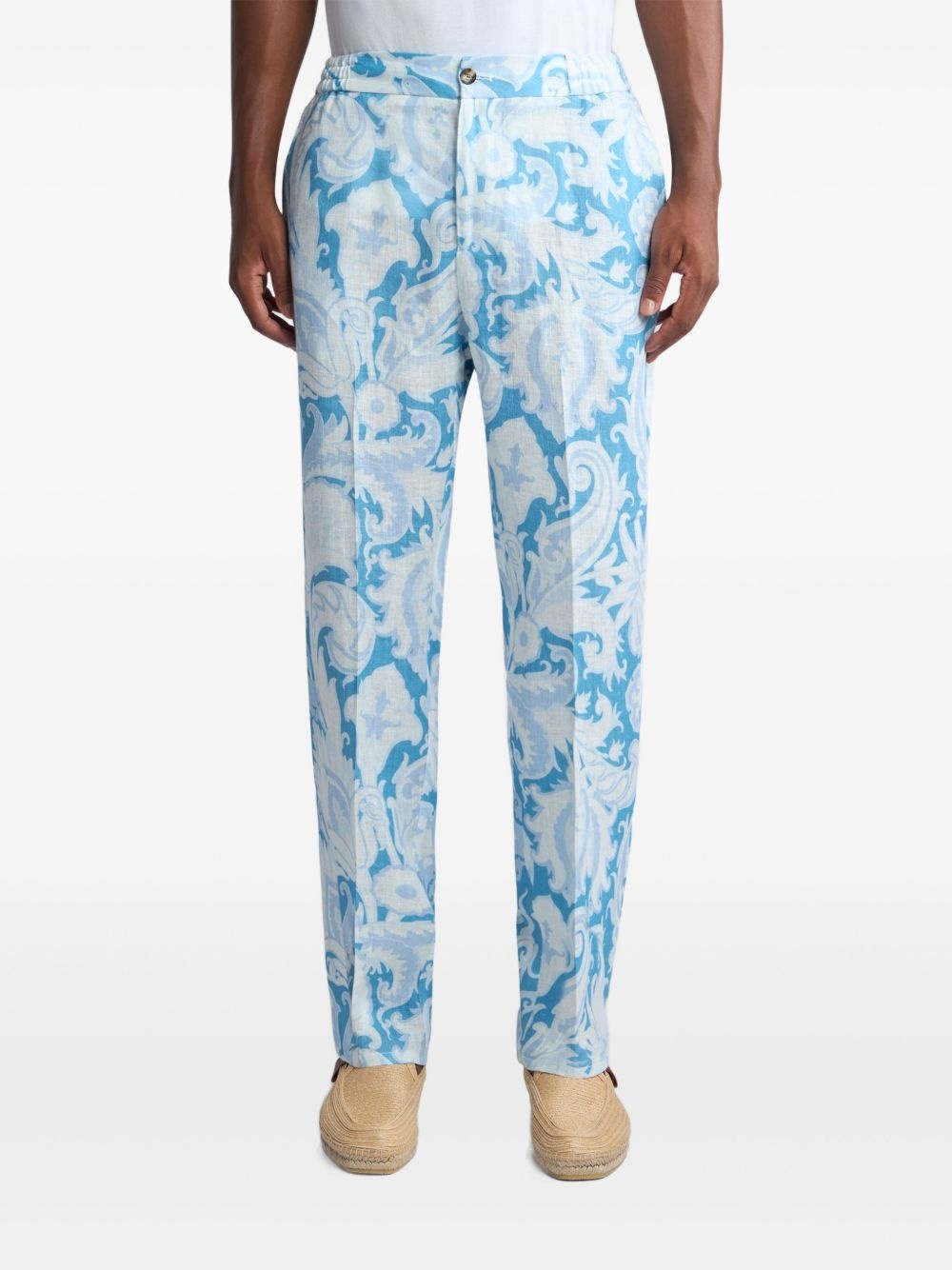 paisley-print trousers - 3