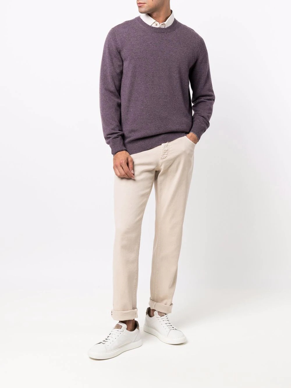 cashmere fine-knit jumper - 2