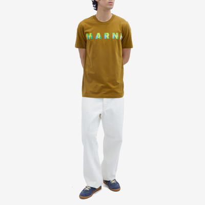 Marni Marni Gingham Logo T-Shirt outlook