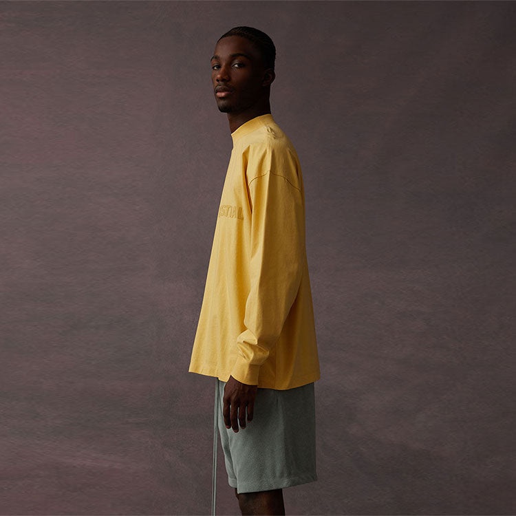 Fear of God Essentials SS23 Long Sleeve Logo Tee 'Light Tuscan' 125BT222012F - 7