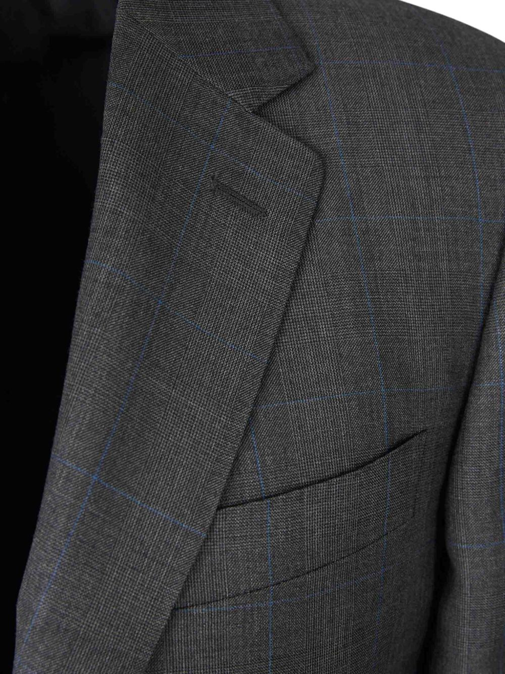 checked wool suit - 4