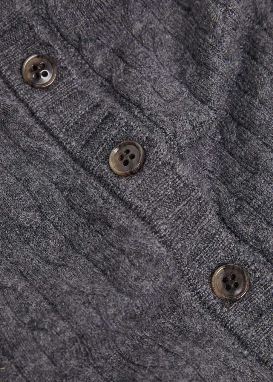 Lisa Yang Inda Cable-knit Cashmere Cardigan - 5