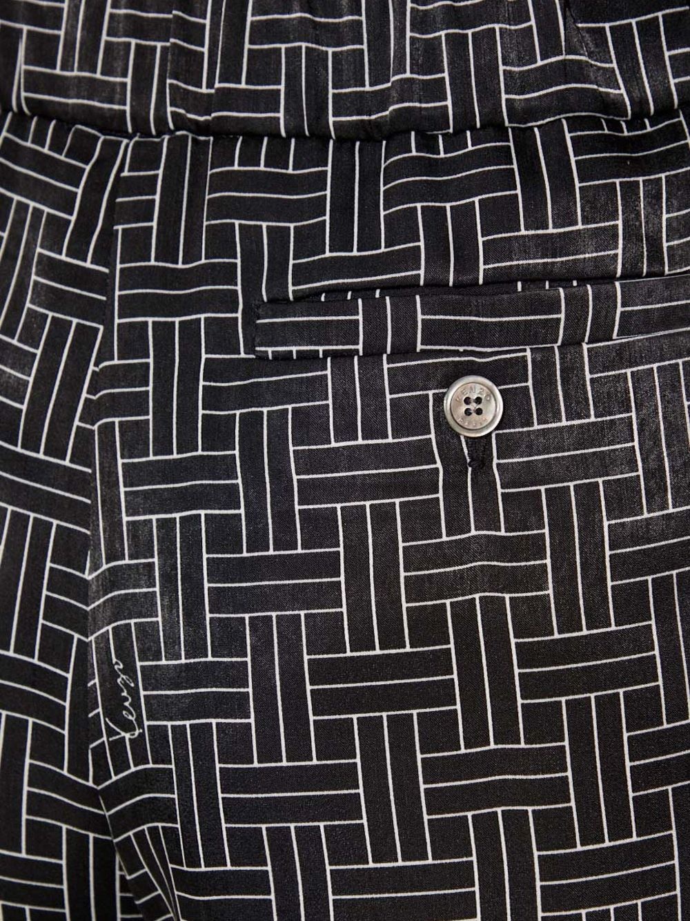 geometric-pattern trousers - 5