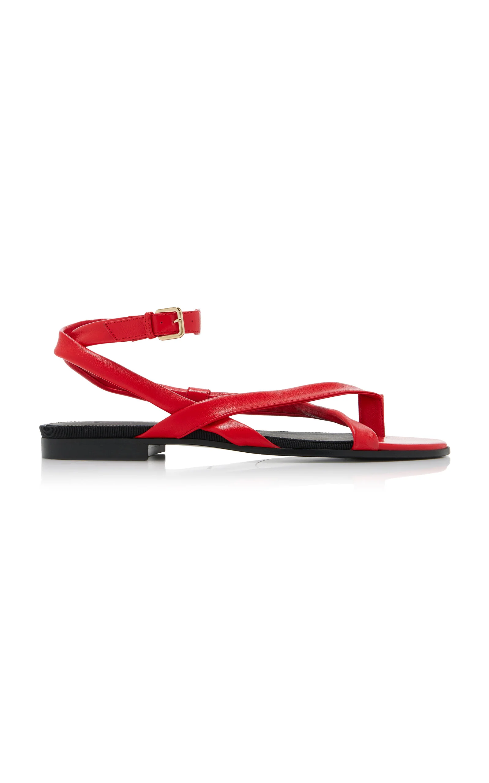 Leather Sandals red - 1