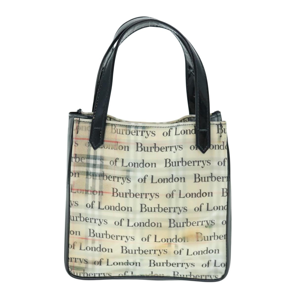 Burberry Nova Check Hand Bag Nylon Beige - 2