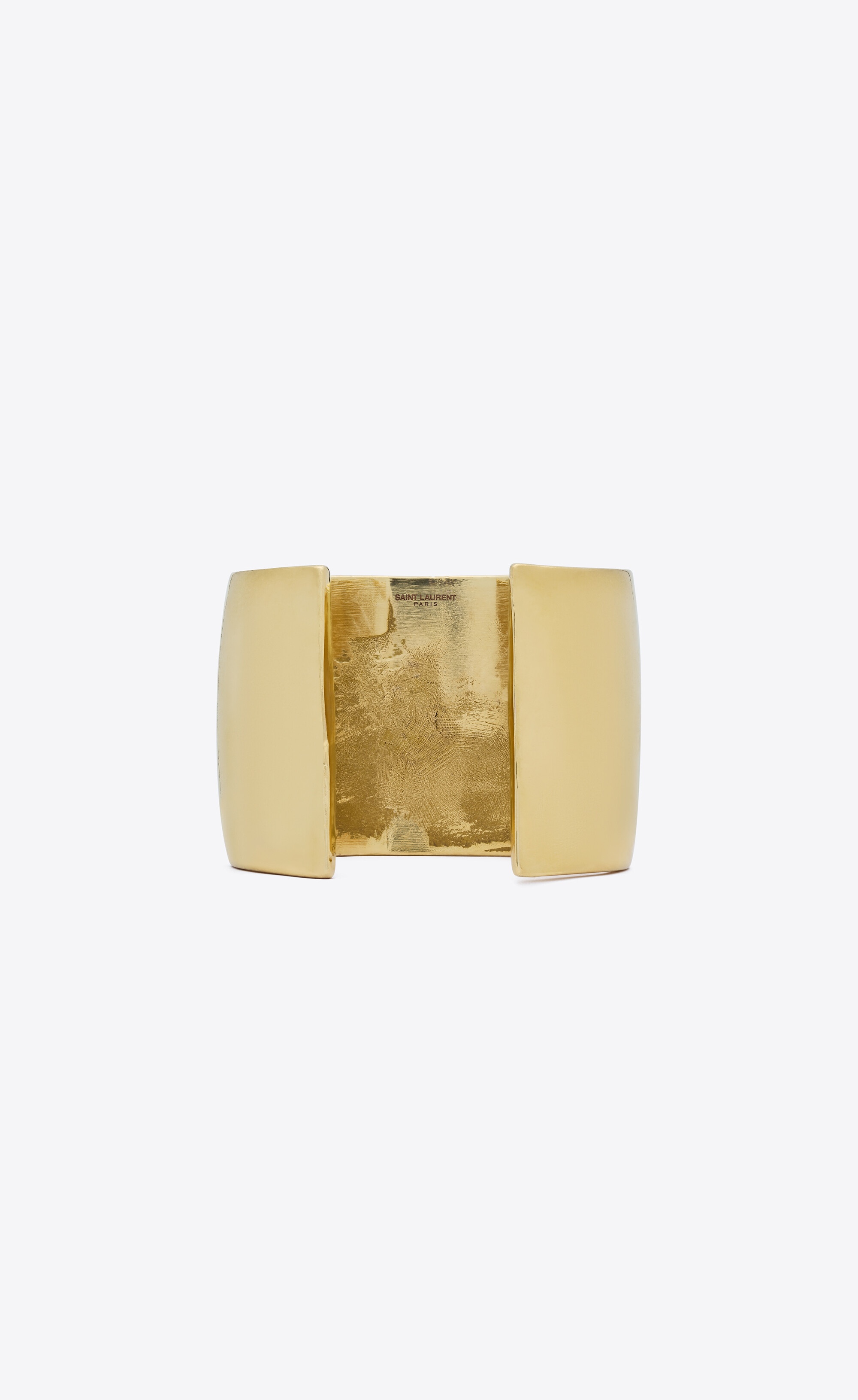 stone and square cuff in metal - 5