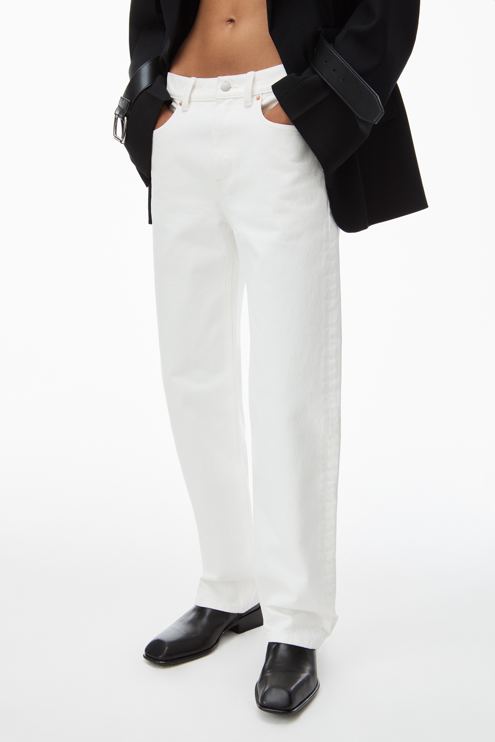 EZ MID-RISE STRAIGHT-LEG JEAN IN DENIM - 3