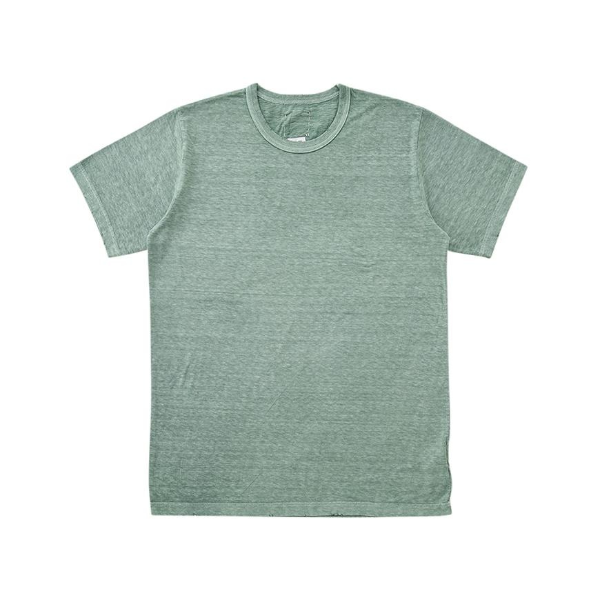 WIDE TEE S/S (UNEVEN DYE) LT.GREEN - 1