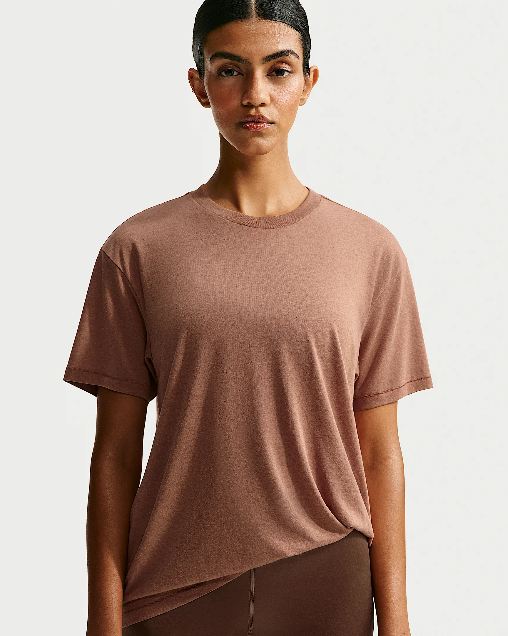 NikeSKIMS Performance Cotton Blend Women's Oversized Short-Sleeve Top - 1