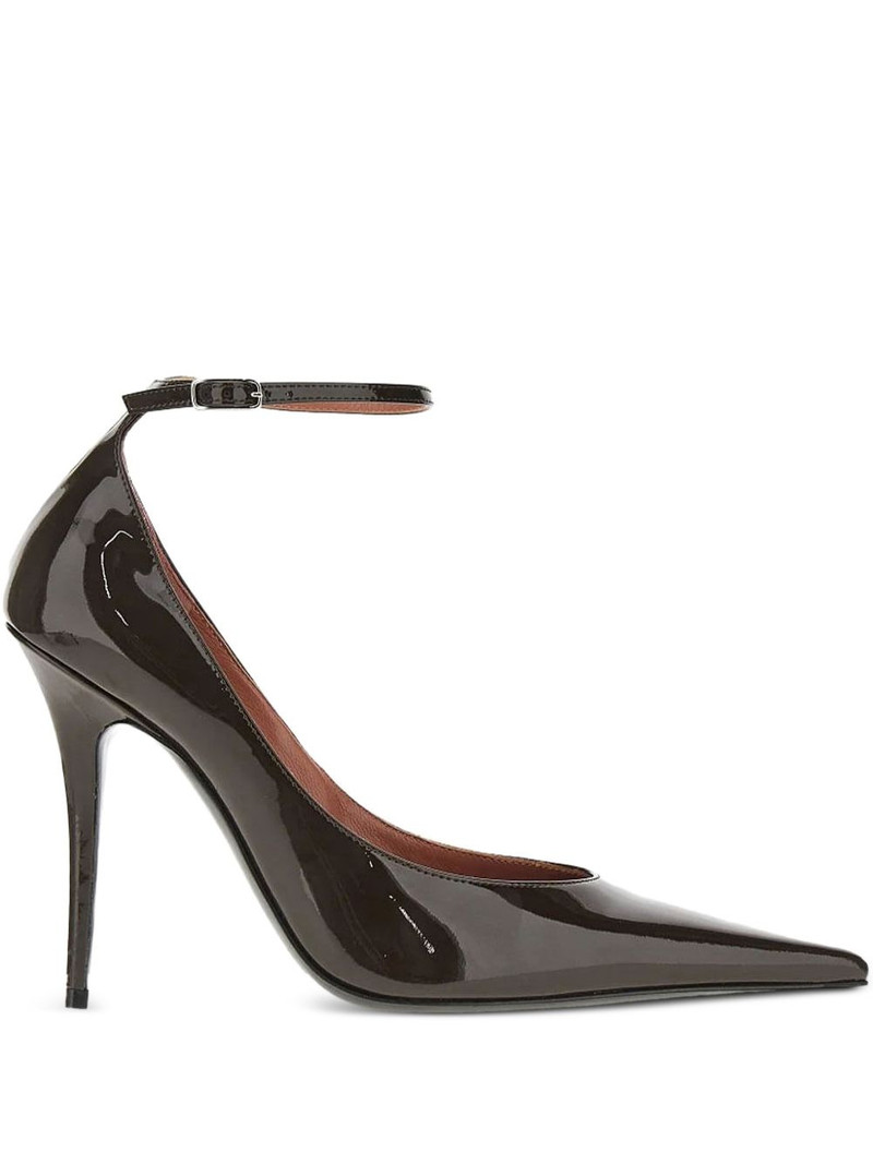 105mm Anok ankle-strap pointed-toe pumps 1