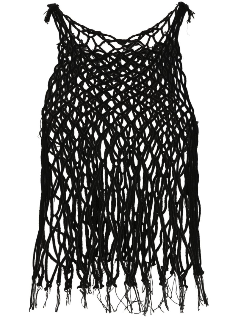 메시 sleeveless 탱크 정상 1