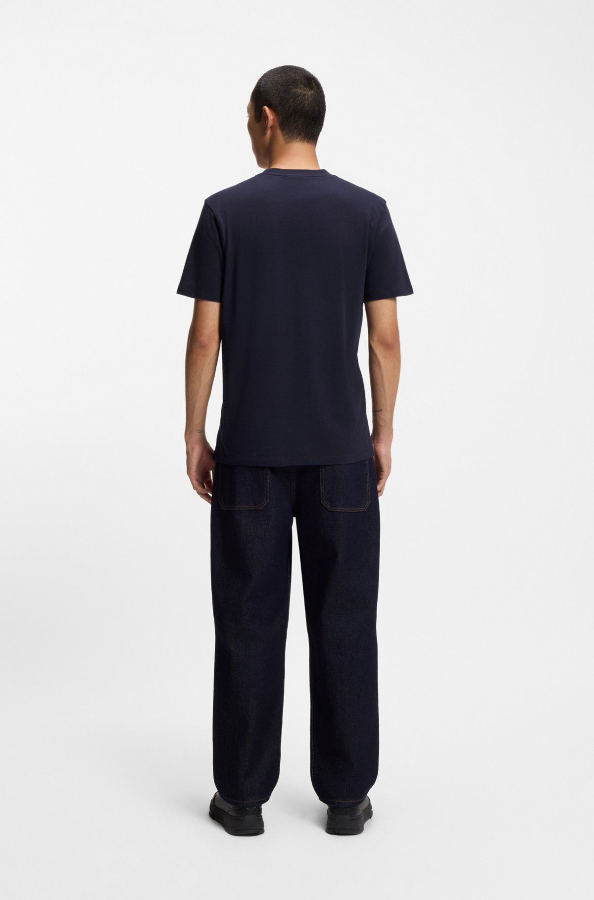 REGULAR-FIT T-SHIRT IN COTTON JERSEY WITH LOGO PRINT - 5