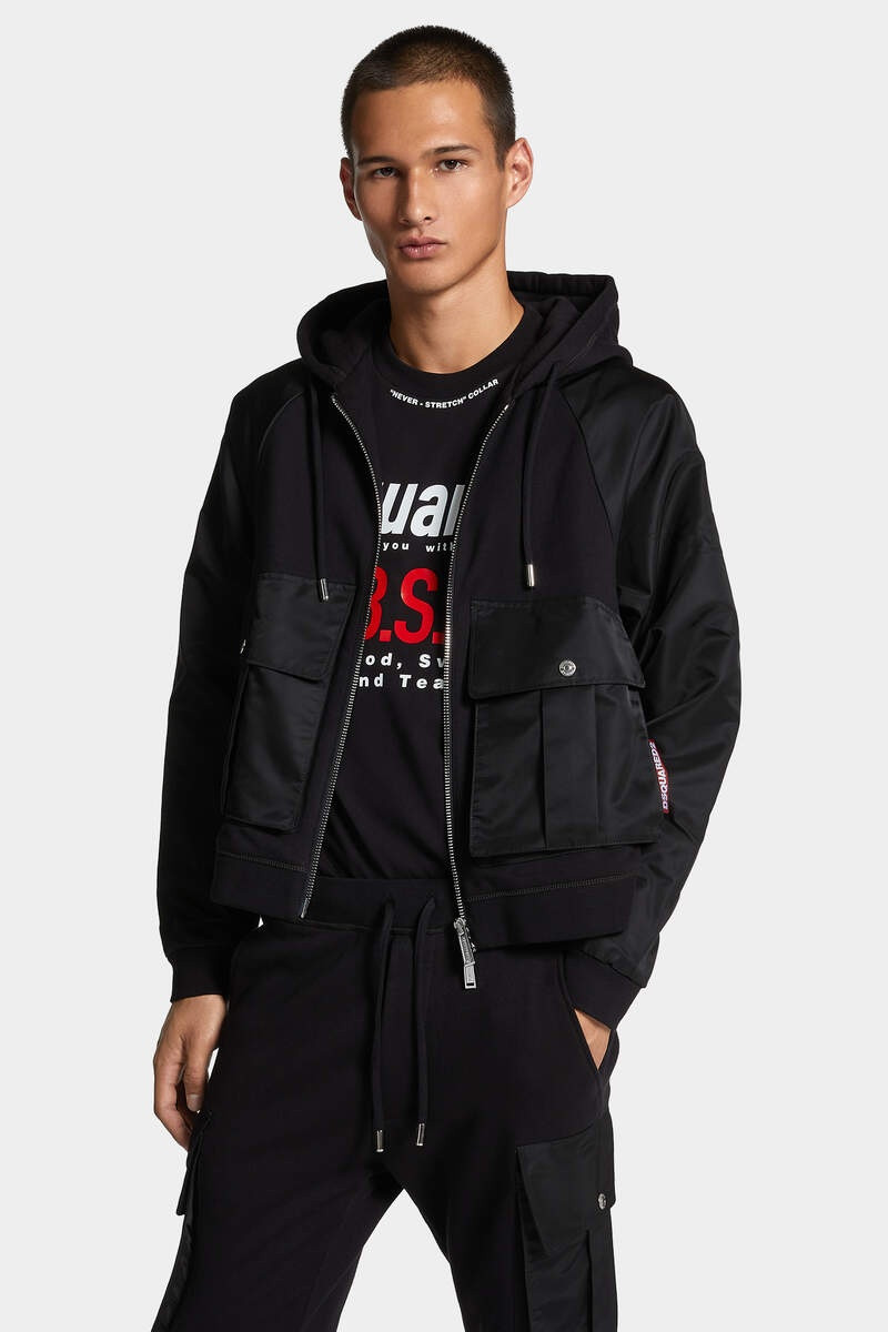 CROPPED RELAX FIT UTILITY HOODIE 3