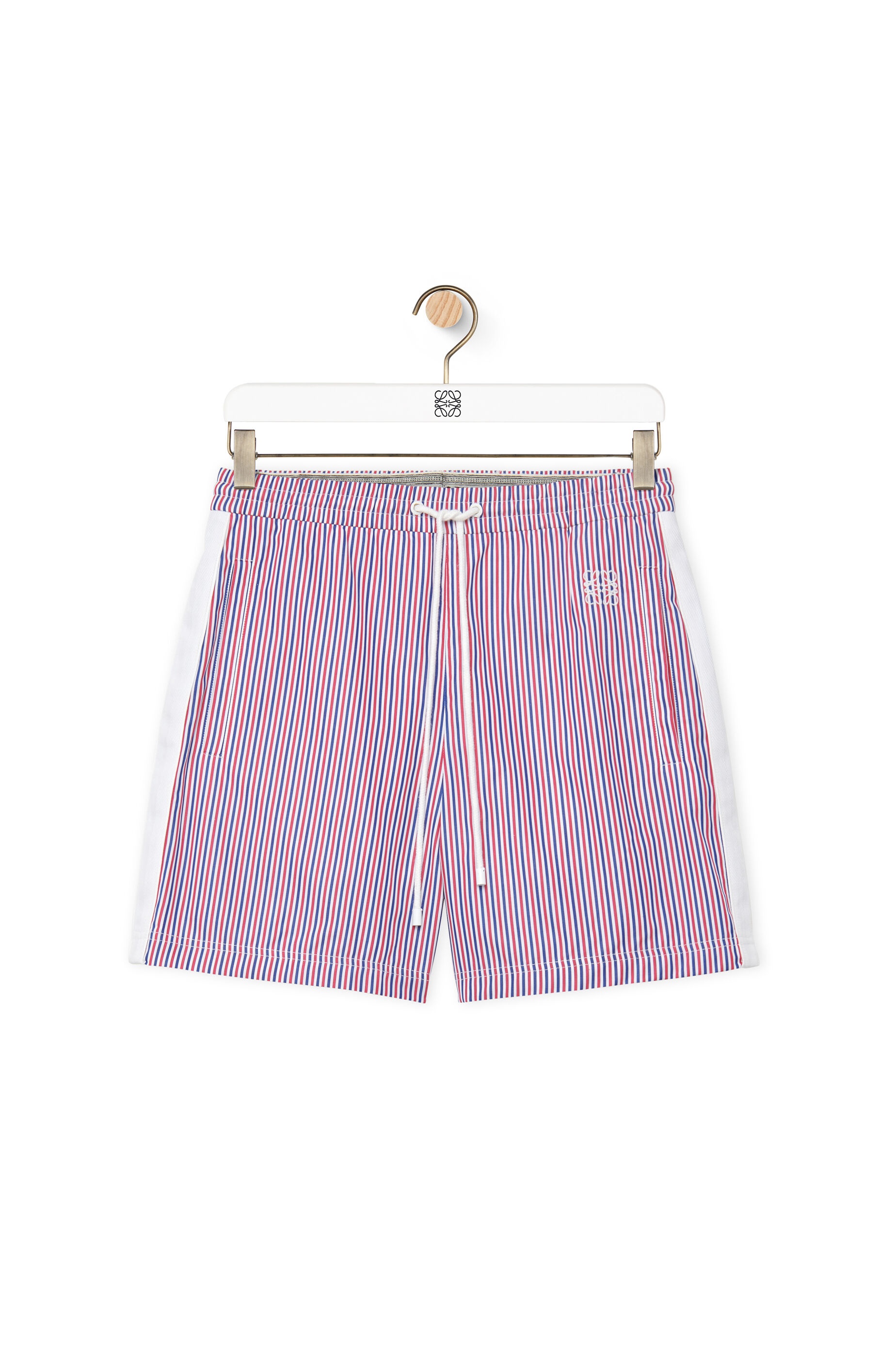 Tracksuit shorts in striped cotton - 1