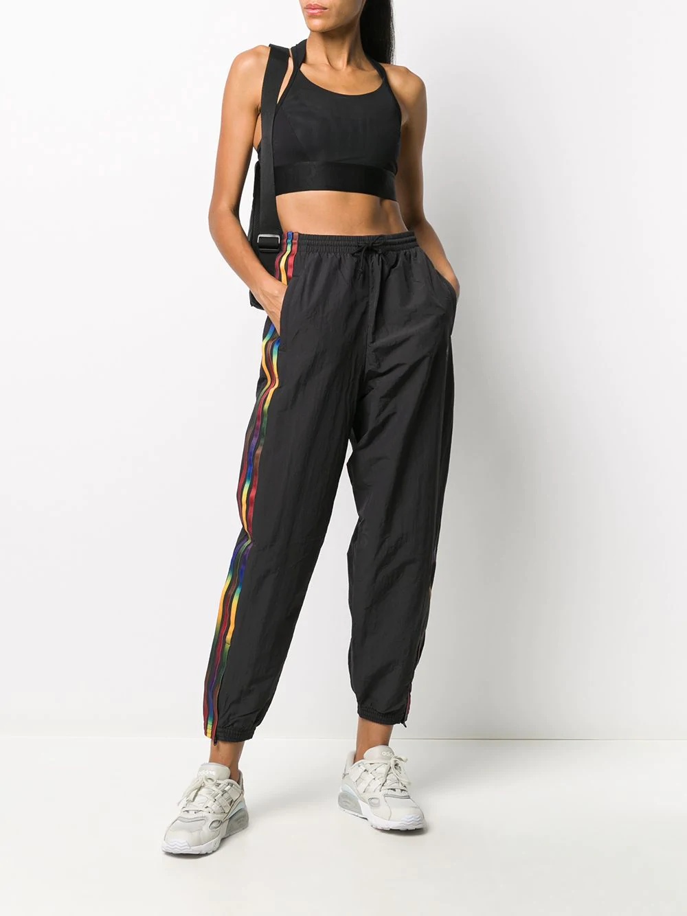 high-waisted joggers - 2