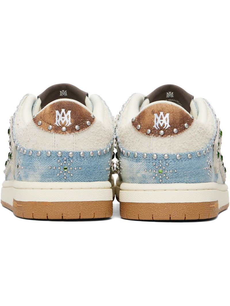 Blue Stud Skel Top Low Sneakers 2