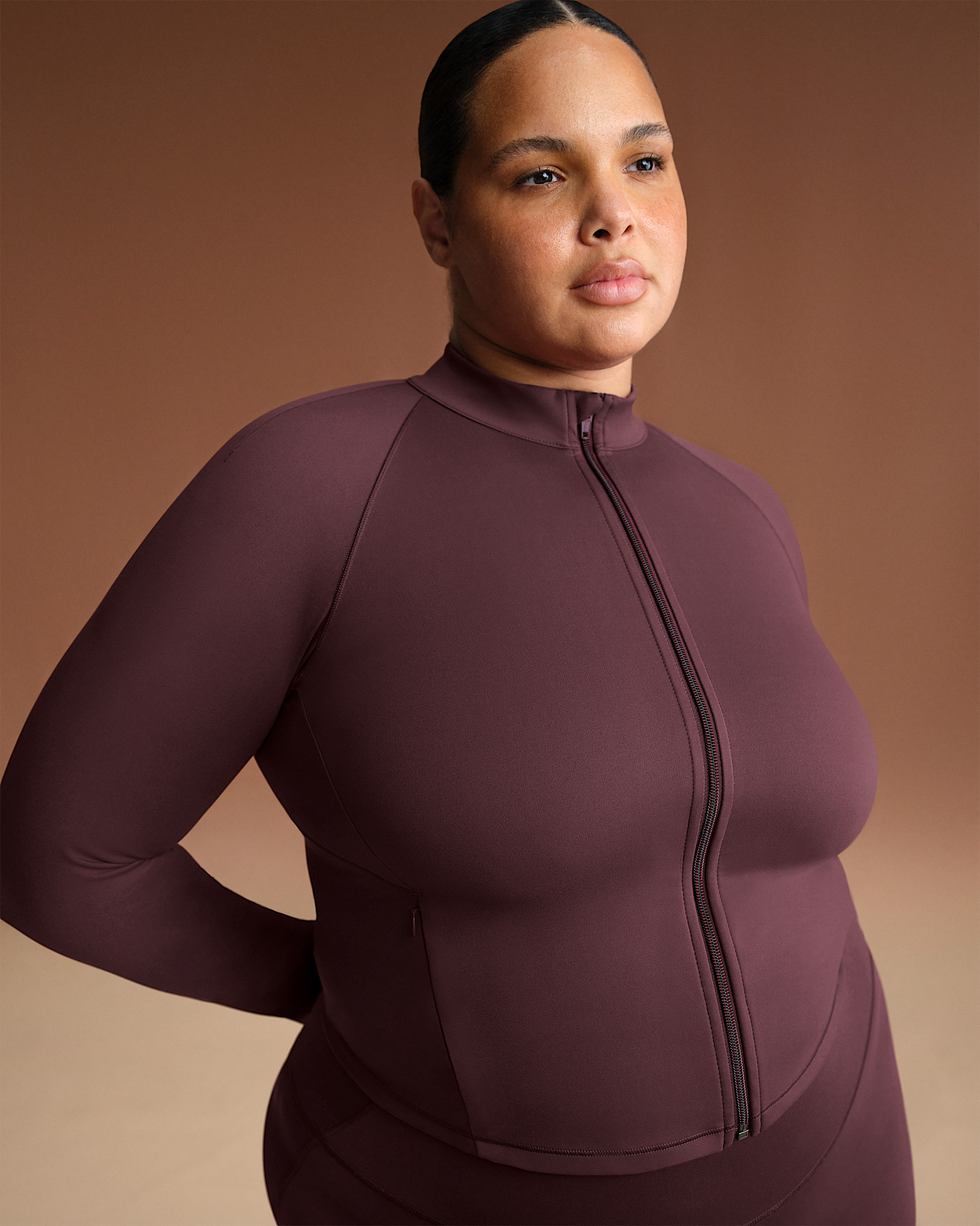 NikeSKIMS Matte Women's Mock-Neck Full-Zip Jacket - 7