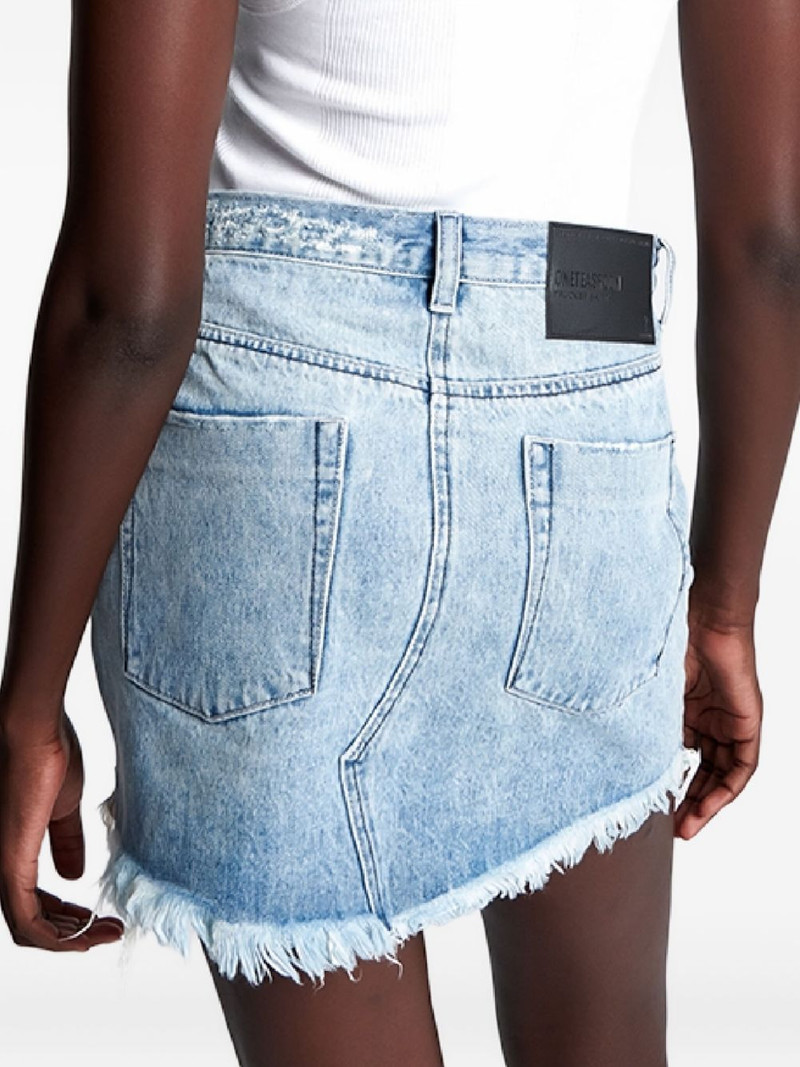 Salty Dog frayed mini skirt 5