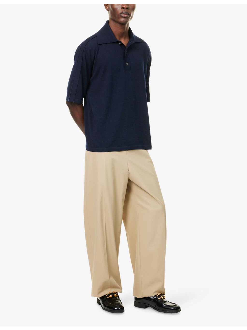 Relaxed-Fit Knitted Wool Polo Shirt - 2
