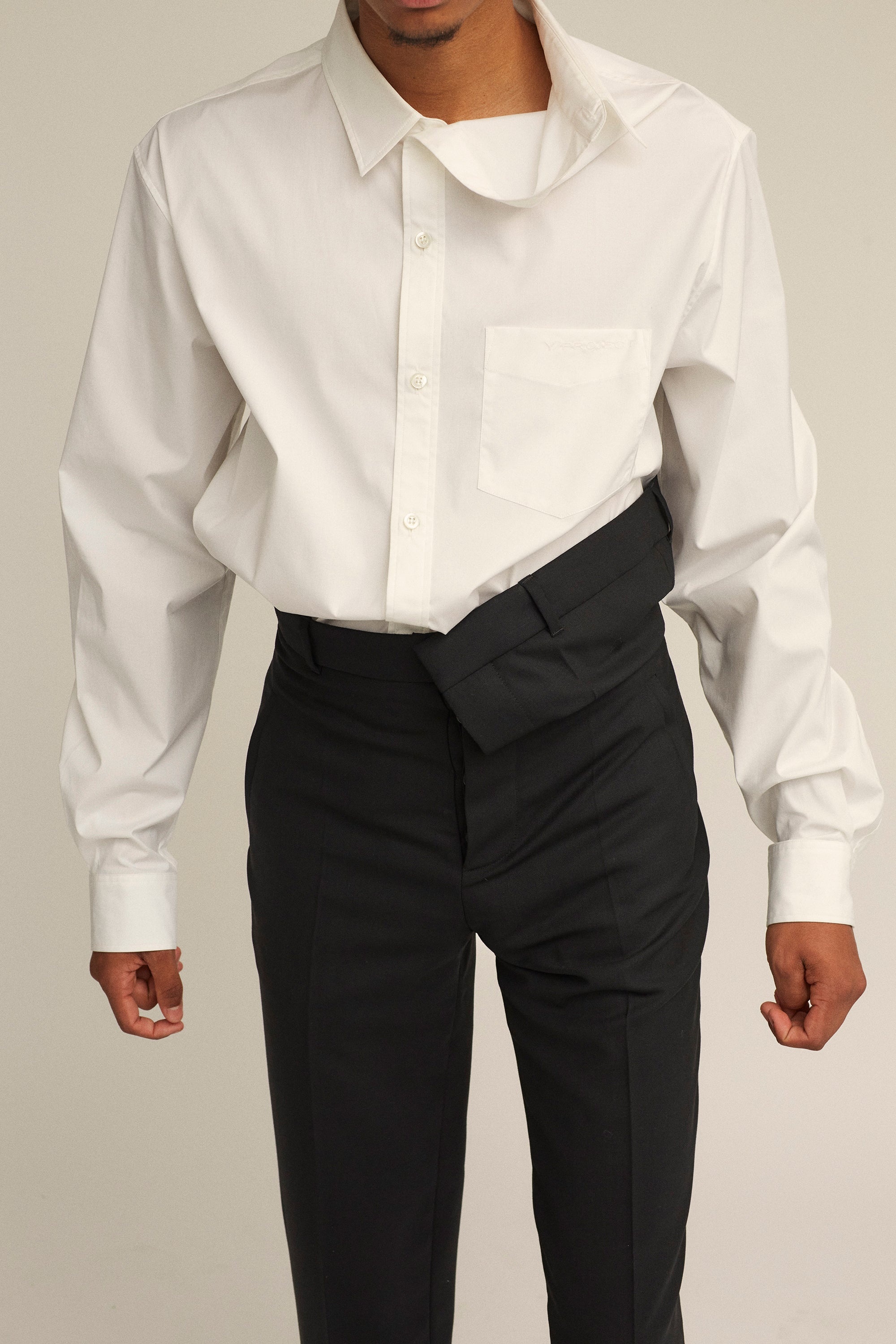 Classic Asymmetric Waist Trouser - 2