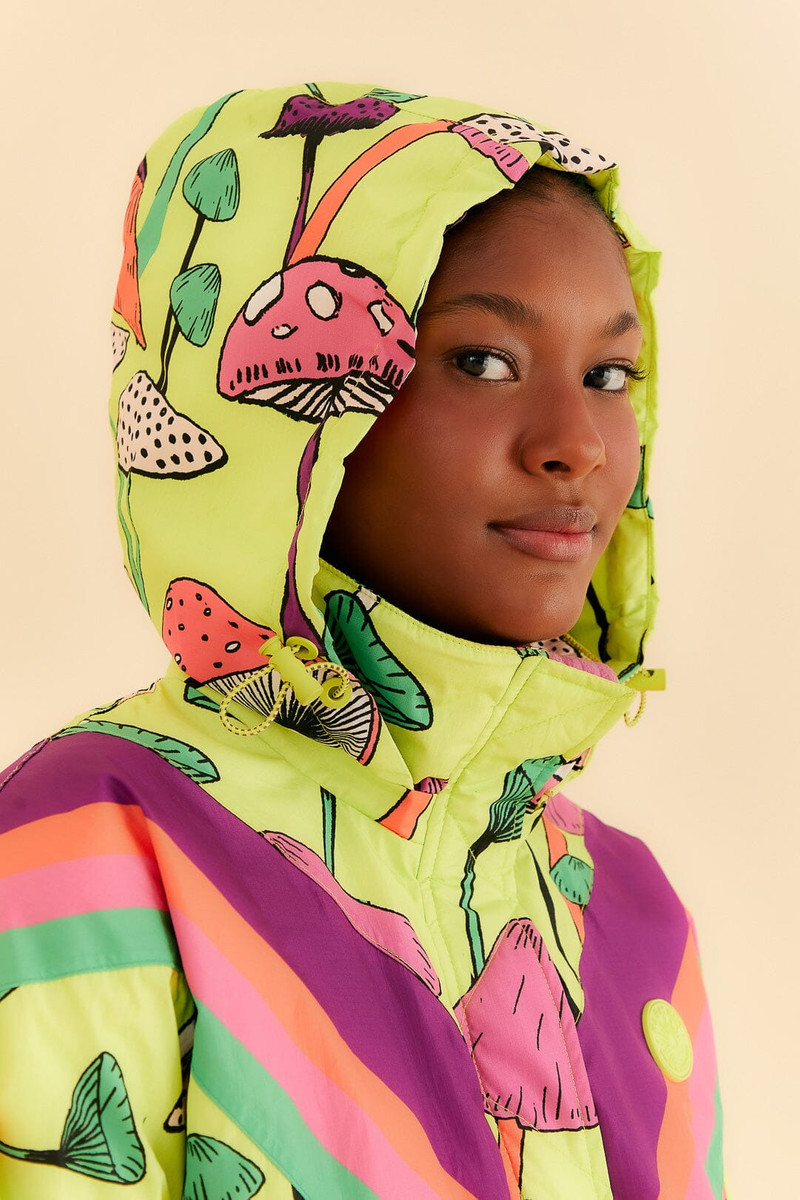 Lime Green New Mushroom Ski Jumpsuit 3