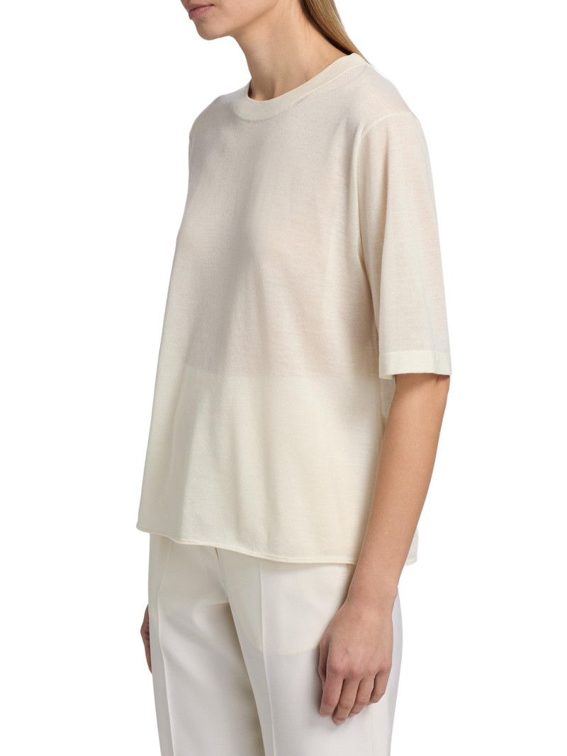 Women's Nala Fine Short-Sleeve Top - Ivory 4