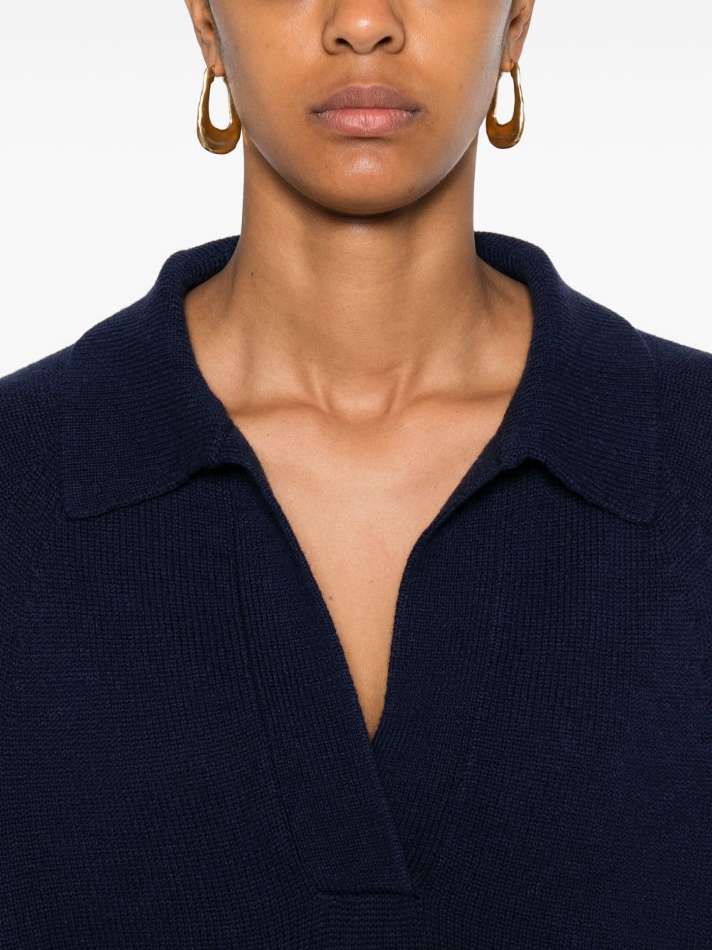 polo-neck short-sleeve top - 5