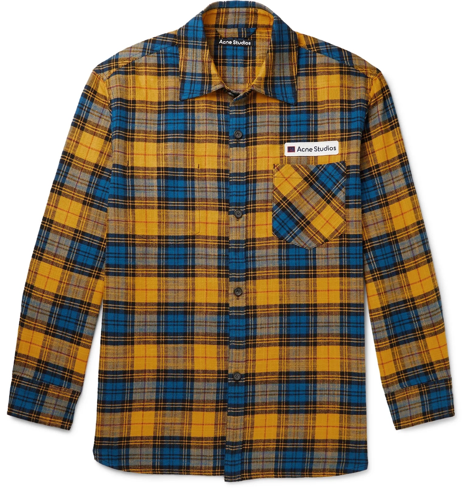 Checked Cotton-Flannel Shirt - 1