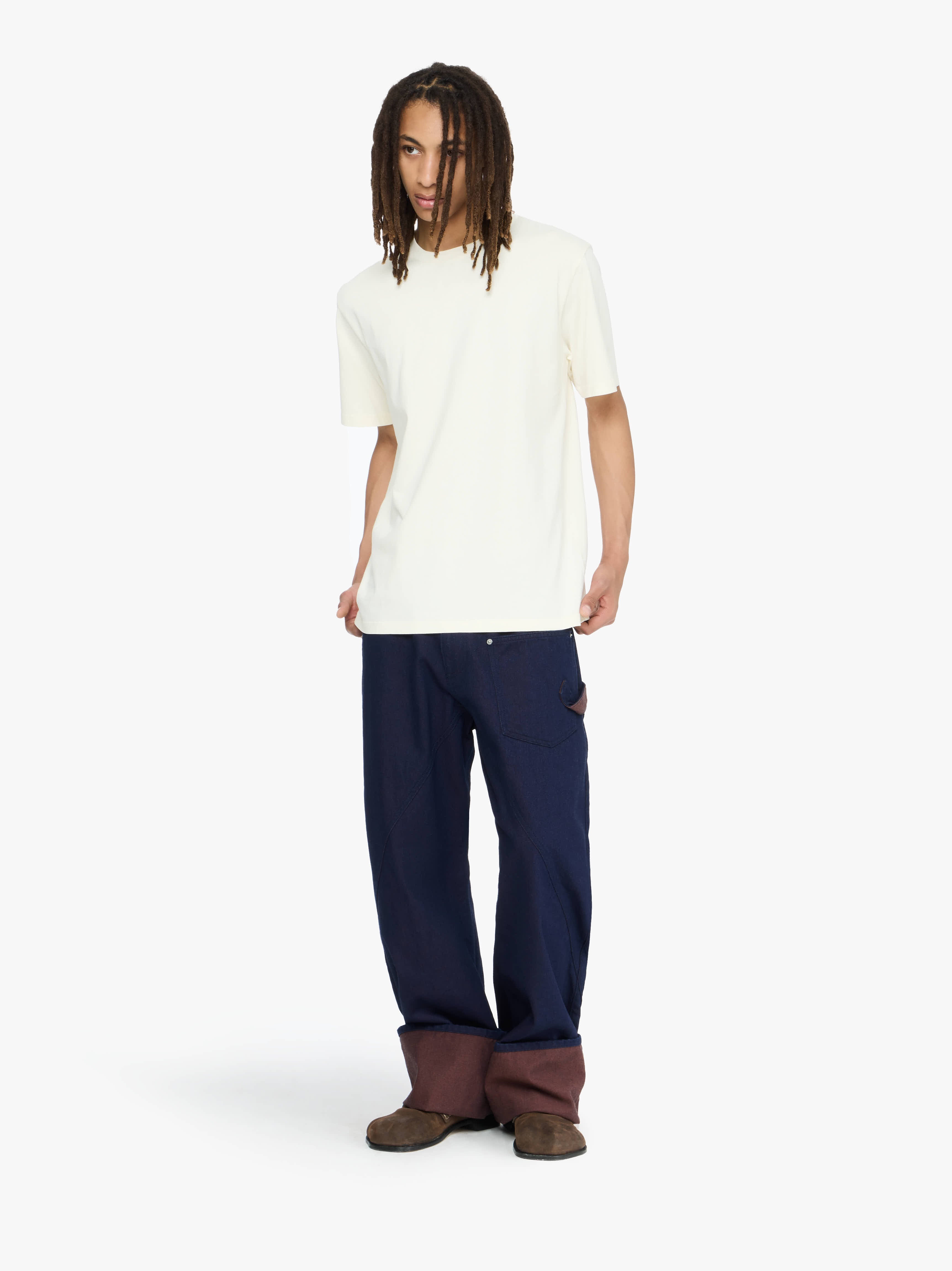 TURN UP TWISTED WORKWEAR JEANS - 2