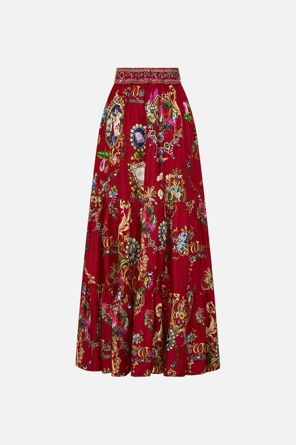 HIGH WAISTED TIERED SKIRT JUST ONE BITE SNOW WHITE - 7