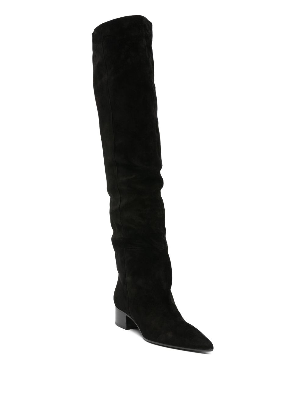 40mm pointed-toe suede boots - 2