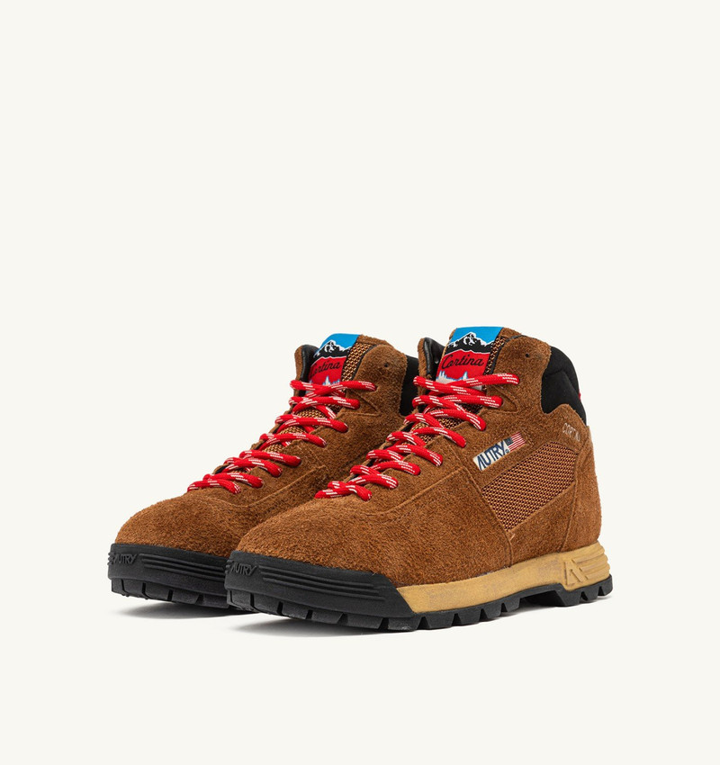 AUTRY MALGA CORTINA IN BROWN SUEDE outlook