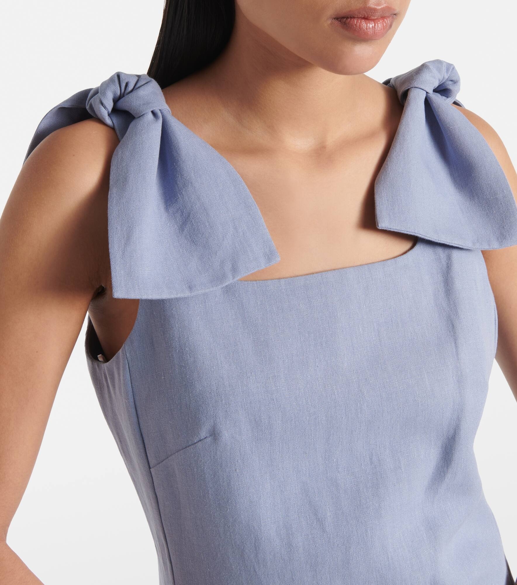 Linen midi dress - 4