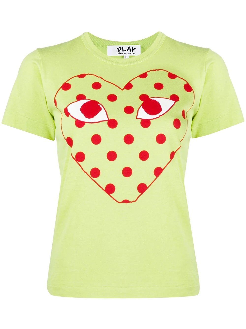 polk-dot heat print T-shirt - 1