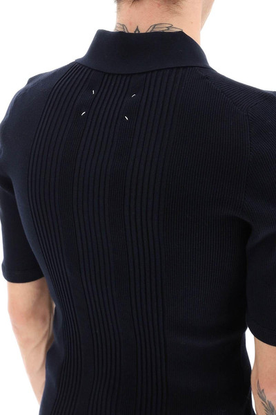 Maison Margiela RIBBED STRETCH POLO SHIRT outlook