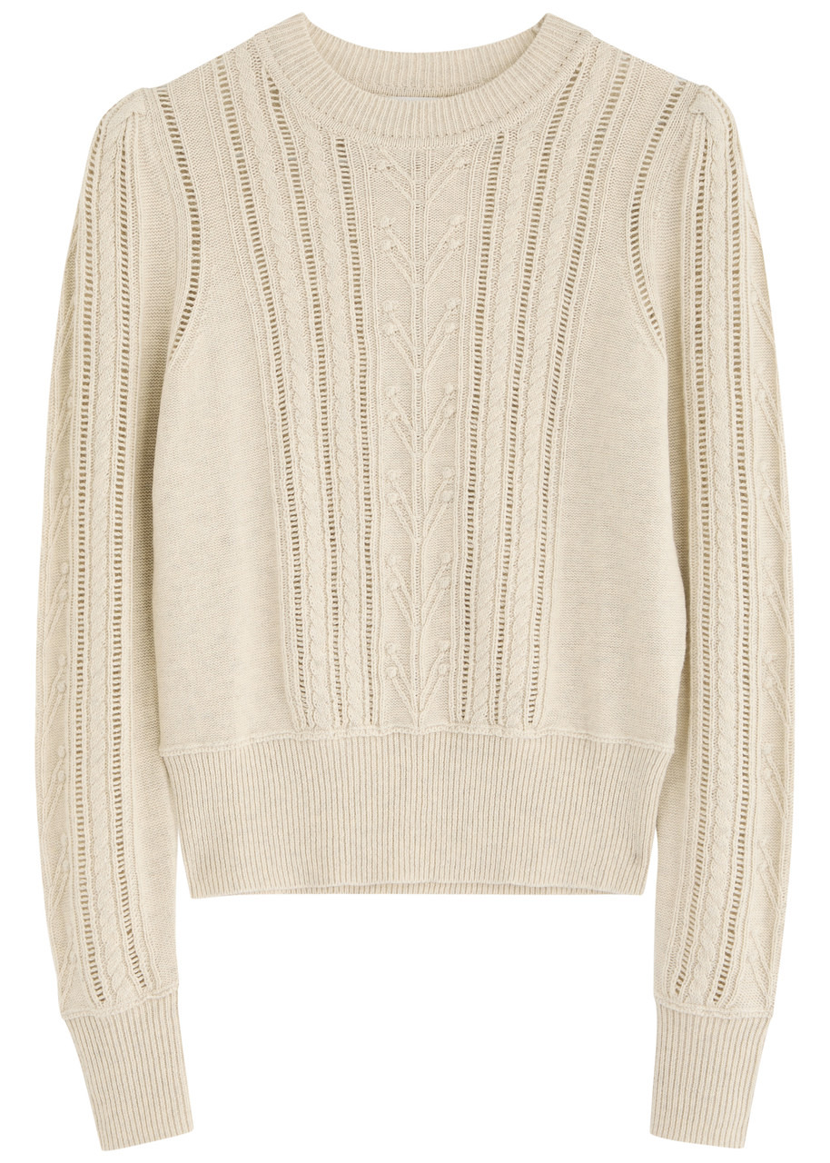 Isabel Marant étoile Kalyn Cable-knit Cotton-blend Jumper - 1