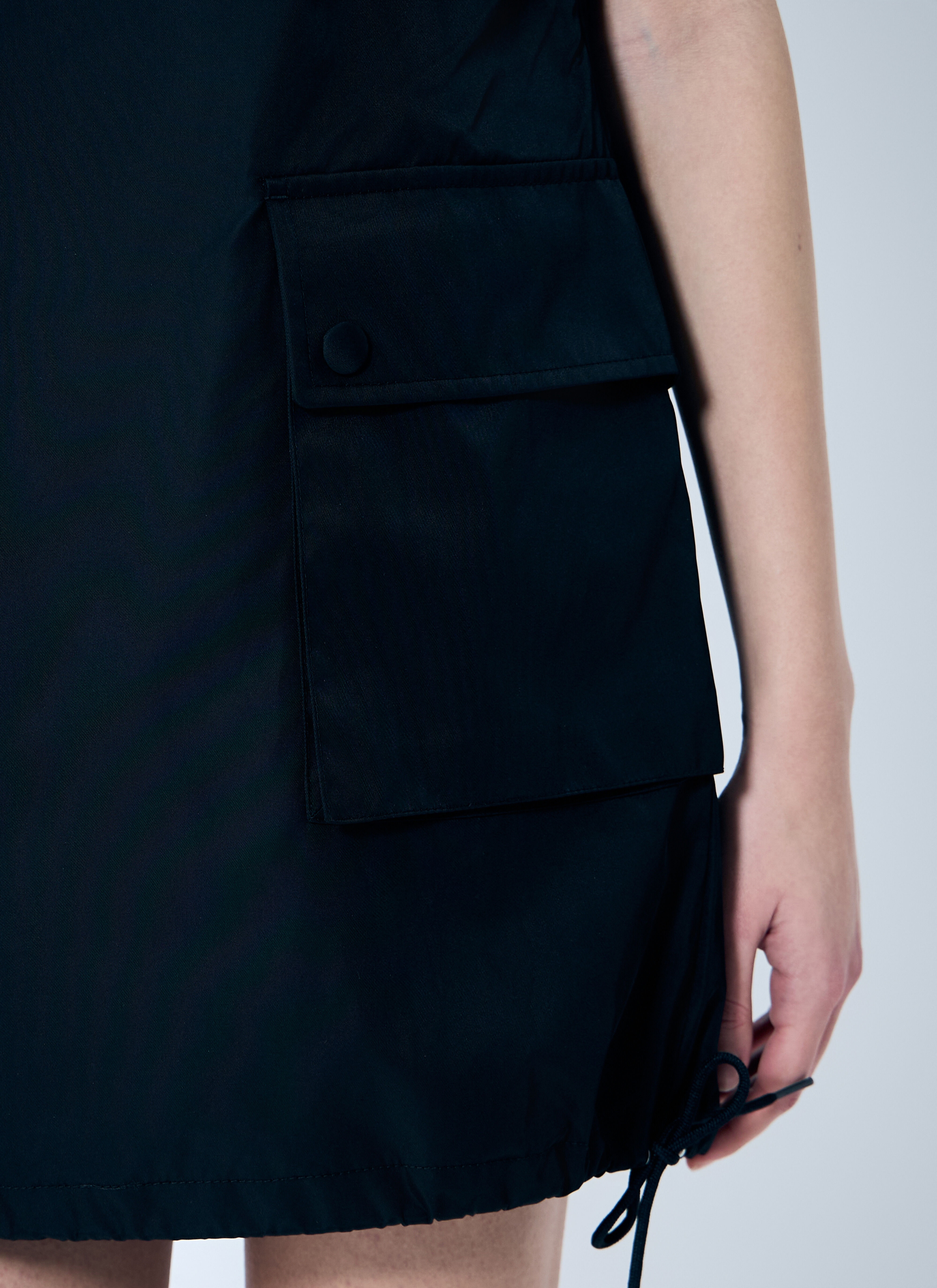 ワンピース PRADA NAVY BLUE RE-NYLON MINI DRESS Blue Re-nylon Mini-dress | PRADA