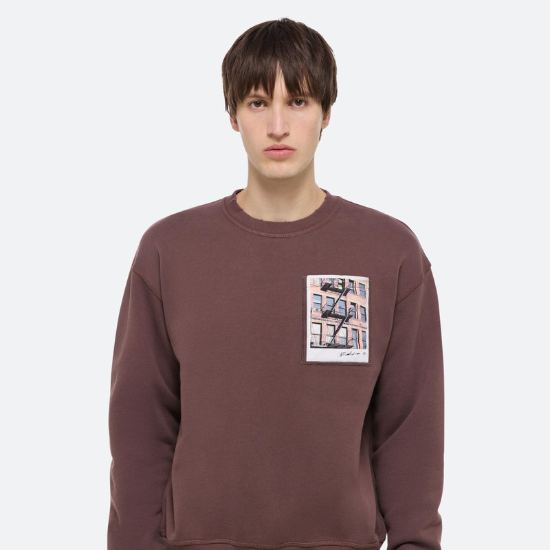 POSTCARD CREWNECK: BROOKLYN 6