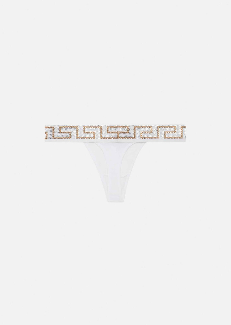 Crystal Greca Thong 3