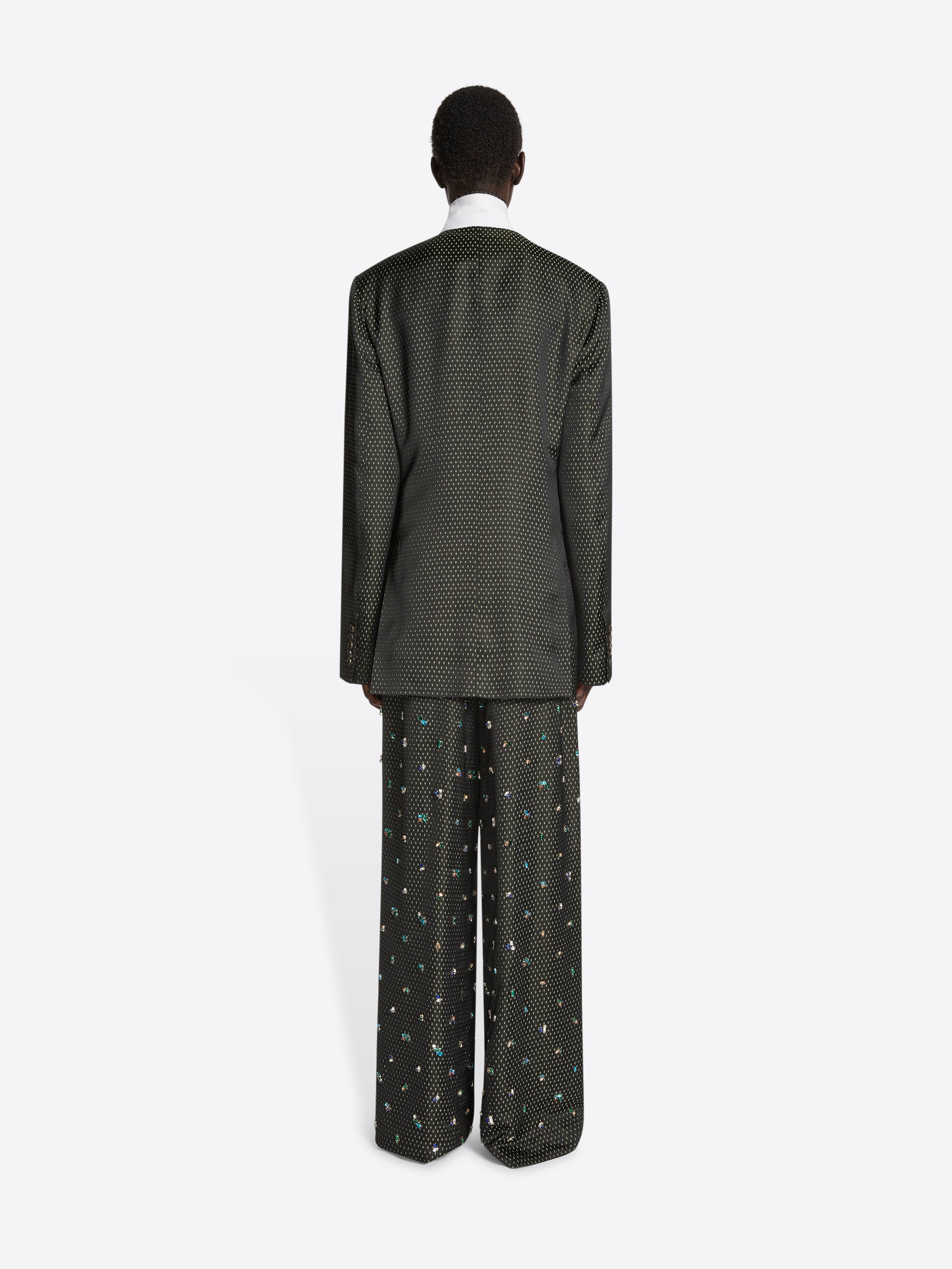 OVERSIZED JACQUARD BLAZER - 4