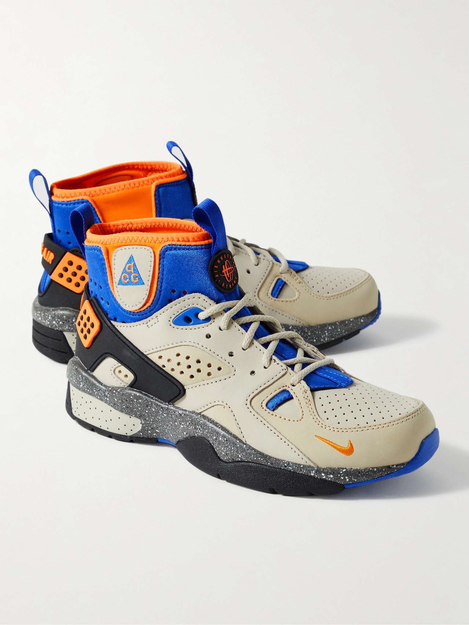 ACG Air Mowabb Suede, Neoprene and Rubber High-Top Sneakers - 4