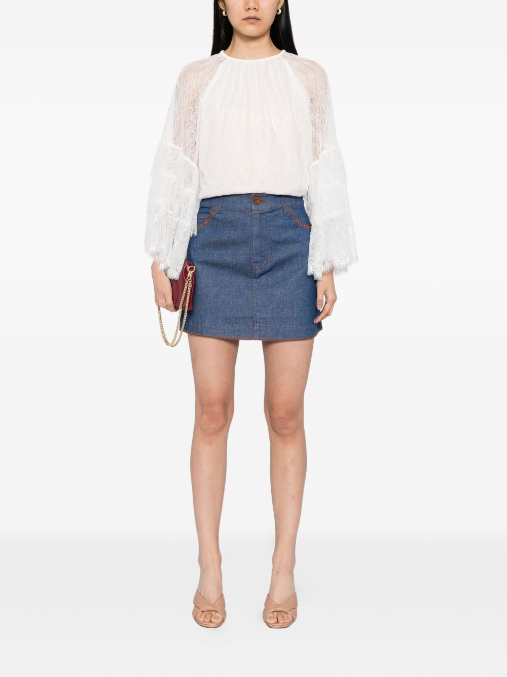 Ascension denim miniskirt - 2
